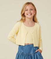 Cardigan Infantil Canelado em Viscose - Tam 5 a 14 anos - 2