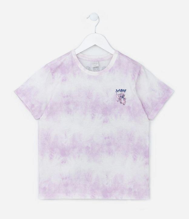 Camiseta Infantil com Estampa Tie Dye e Angel - Tam 5 a 14 Anos - 1