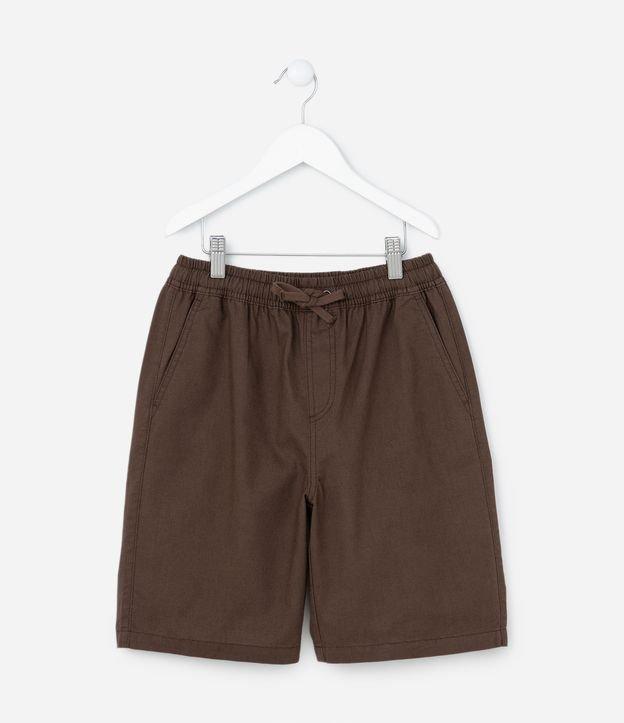 Bermuda Infantil Texturizada com Bolsinho - Tam 5 a 14 Anos - 1