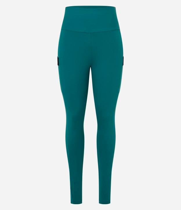 Calça Legging Esportiva em Microfibra com Bolso - 1