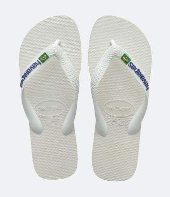 Chinelo Havaianas Tradicional com Bandeira do Brasil