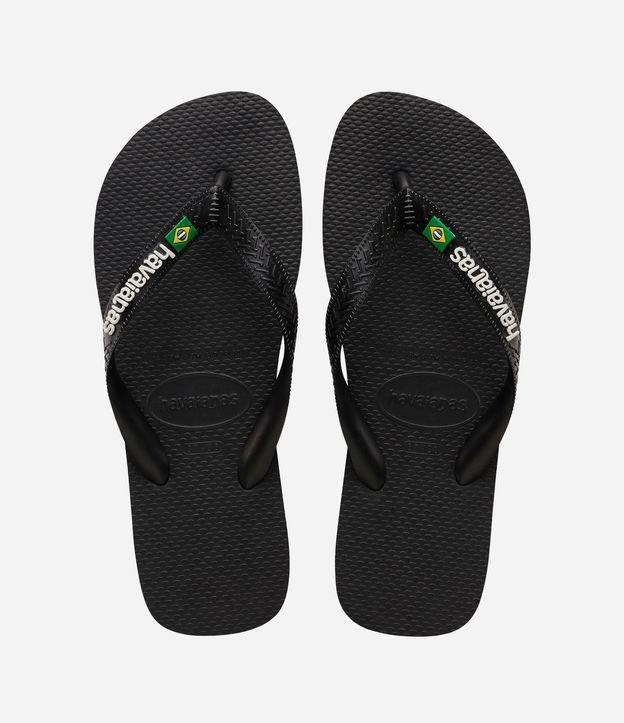 Chinelo Havaianas Tradicional com Bandeira do Brasil - 1