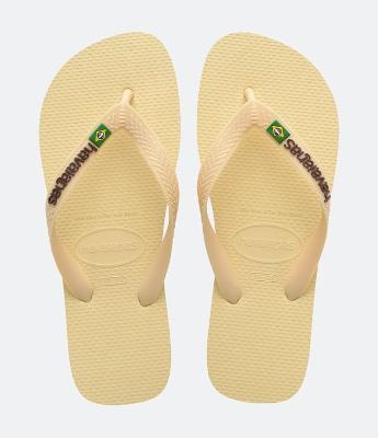 Chinelo Havaianas Tradicional com Bandeira do Brasil