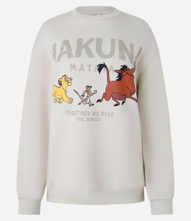 Blusão em Moletom com Forro Fleece e Estampa Rei Leão - 1