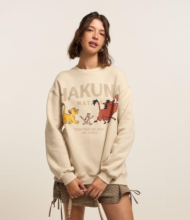 Blusão em Moletom com Forro Fleece e Estampa Rei Leão - 2