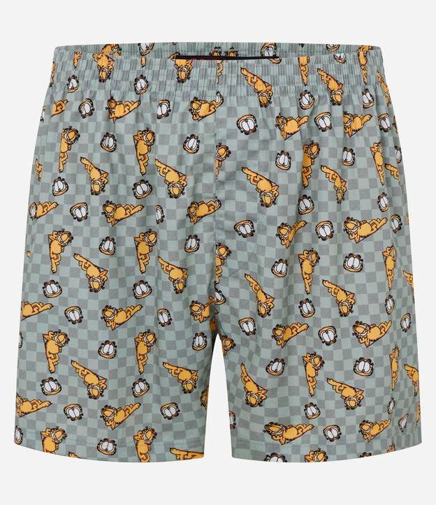 Cueca Samba Canção em Tricoline com Estampa do Garfield - 1