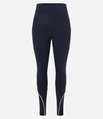 Calça Legging em Microfibra com Frisos