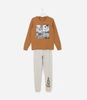 Pijama Longo Infantil com Estampa Skate - Tam 5 a 14 anos - 1