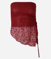 Blusa em Renda Tomara que Caia com Barra Assimétrica - 1