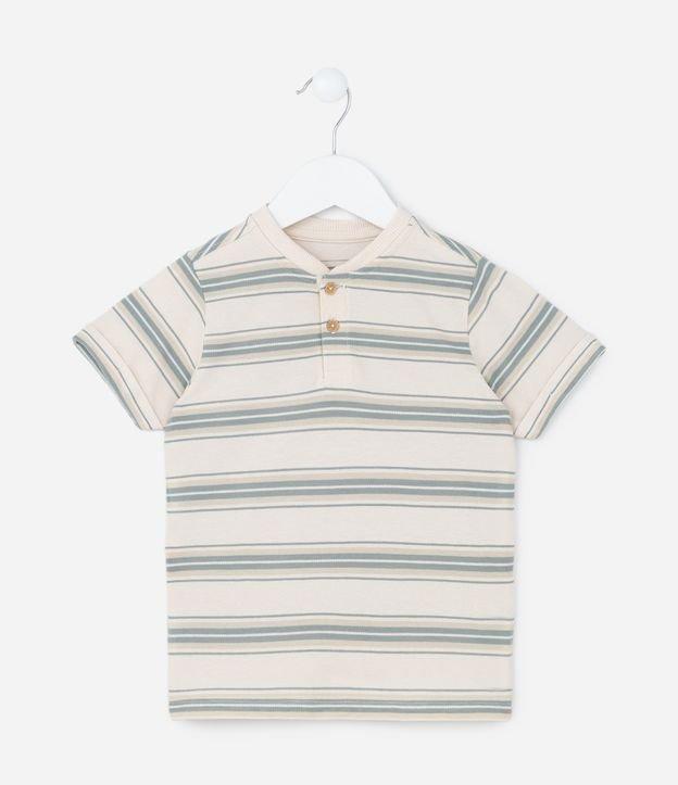 Camiseta Infantil com Estampa Listrada - Tam 1 a 6 Anos - 1