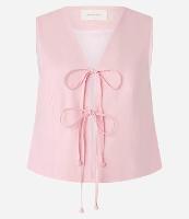 Colete em Viscolinho com Amarração em Laços Frontal - 1