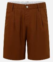 Bermuda em Alfaiataria com Elástico no Cós e Pregas - 1