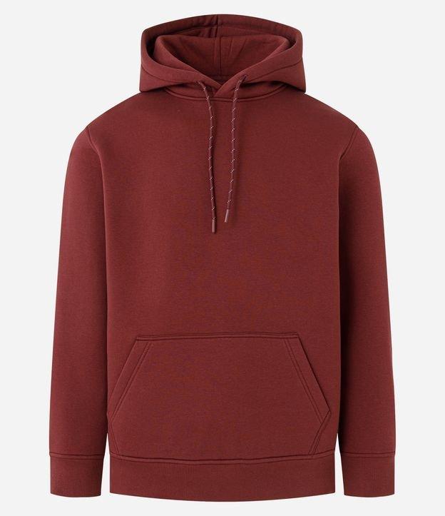 Blusão Comfort em Moletom com Capuz e Bolso Canguru - 1