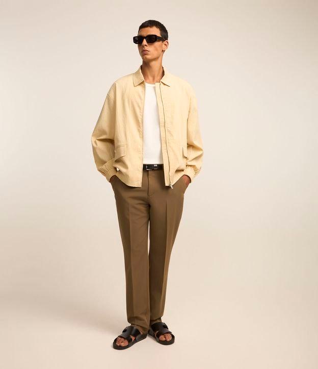 Calça Básica em Alfaiataria com Elastano - 1