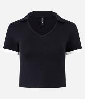 Blusa em Algodão com Gola Polo e Detalhe na Manga - 1