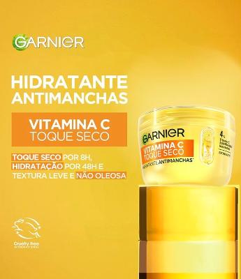 Hidratante Facial Vitamina C Toque Seco Antimanchas Garnier