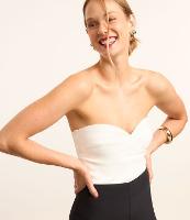 Body em Crepe com Decote Coração - 1