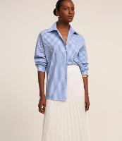 Saia Midi em Chiffon Plissada com Cós Alfaiatado - 2