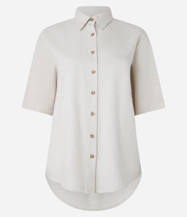 Camisa em Viscolinho com Bolso Frontal - 1