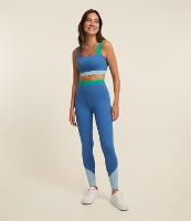 Calça Legging em Microfibra com Friso - 1