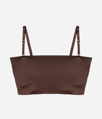 Sutiã Top com em Microfibra e Alças Finas Removíveis