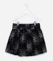 Saia Infantil com Bordado de Margaridas - Tam 5 a 14 Anos - 1