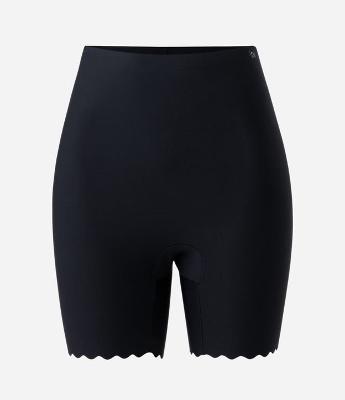 Bermuda Modeladora em Microfibra Com Borda Nuvem