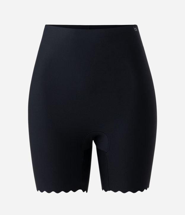 Bermuda Modeladora em Microfibra Com Borda Nuvem - 1