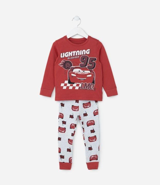 Pijama Longo Infantil em Algodão com Estampa do Carros - Tam 2 ao 6 Anos - 1