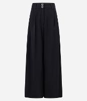 Calça Pantalona Alfaiataria com Pregas Frontais - 1