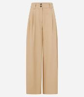 Calça Pantalona Alfaiataria com Pregas Frontais - 1