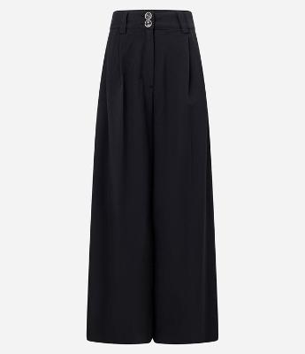 Calça Pantalona Alfaiataria com Pregas Frontais