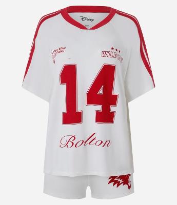 Pijama Short Doll em Viscose com Estampa Uniforme Wild Cats