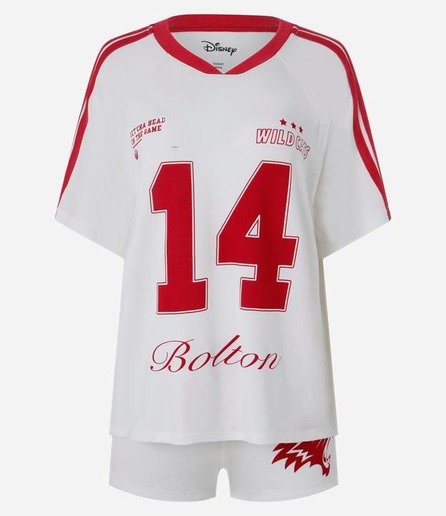 Pijama Short Doll em Viscose com Estampa Uniforme Wild Cats - 1