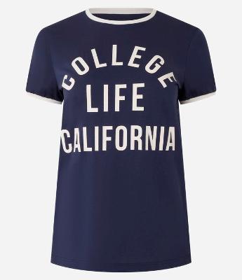 Camiseta T-shirt em Algodão com Estampa College Life