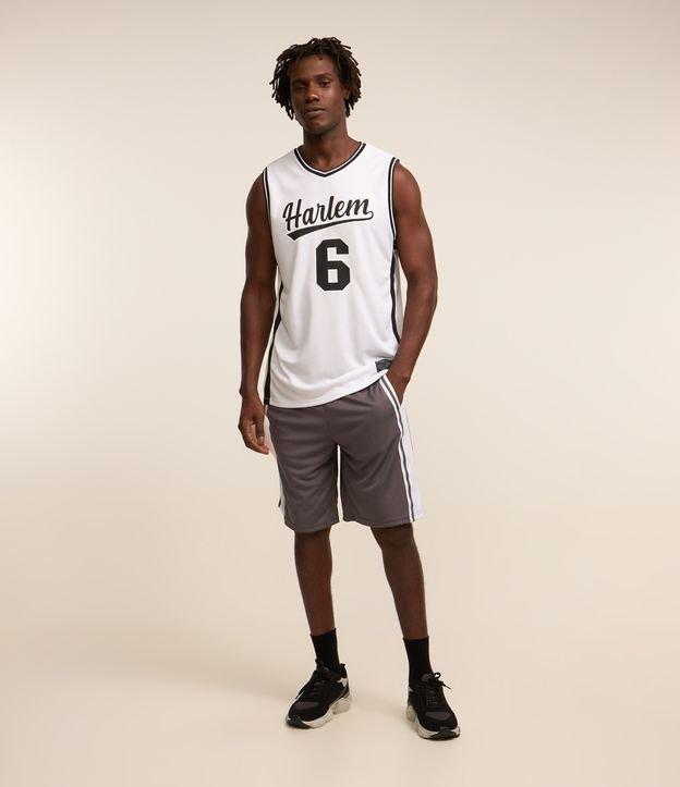 Bermuda de Basquete em Tecnologia Dry com Listras - 2