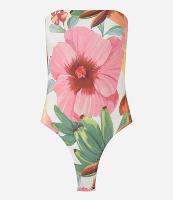 Body em Microfibra com Estampa Floral - 1