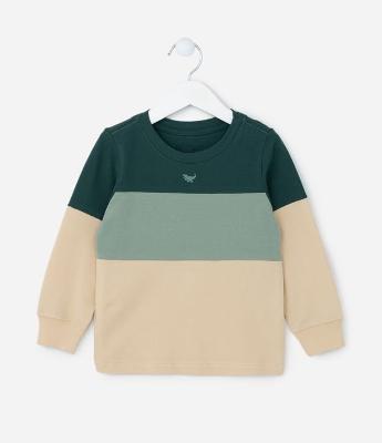 Camiseta Infantil com Recortes e Estampa Dino - Tam 1 a 6 Anos