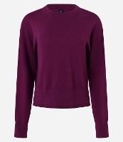 Suéter Boxy em Tricô com Gola Redonda - 1