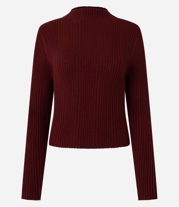 Blusa em Tricô com Golinha Alta - 1