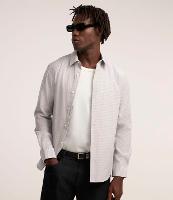 Camisa Regular em Tricoline com Estampa Fio Tinto - 3