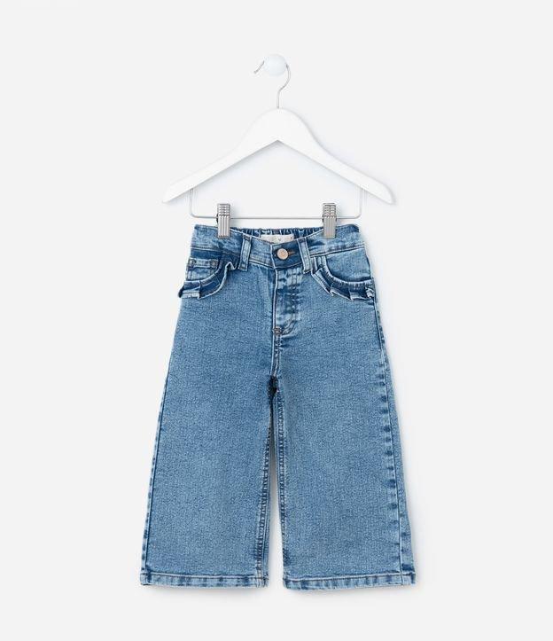 Calça Wide Leg Infantil com Babadinhos - Tam1 a 6 Anos - 1