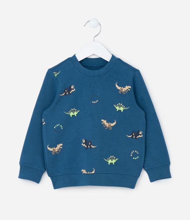 Suéter Infantil com Estampa de Dinos - Tam 1 a 5 Anos - 1