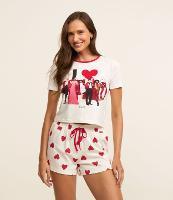 Pijama Short Doll em Algodão Estampa High School Musical - 2