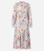 Vestido Chemise Midi em Viscolinho Estampa Floral - 1