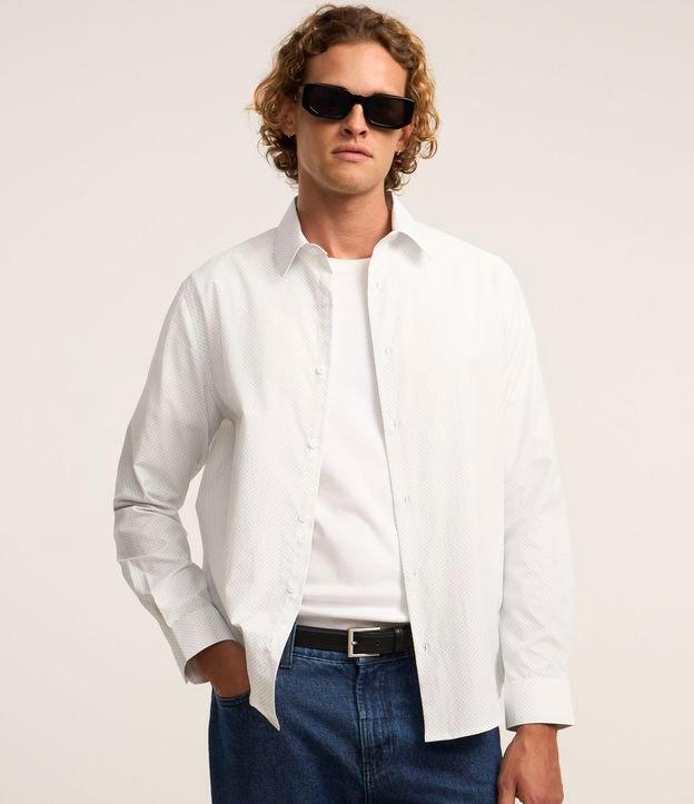 Camisa Regular em Tricoline com Estampa Mini Print - 2