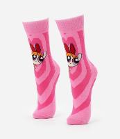 Meia Cano Alto em Algodão com Estampa da Florzinha - 1