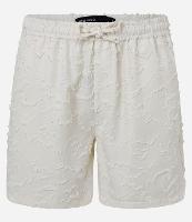 Bermuda com Cós Elástico Detalhes Navalhados e Textura - 2