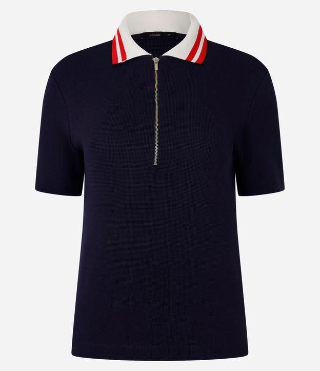 Blusa em Viscose com Gola Polo - 1