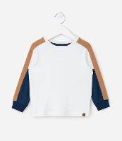Camiseta Infantil com Recortes nas Mangas - Tam 1 a 5 Anos - 1